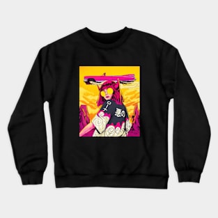 Pink demon popart Crewneck Sweatshirt